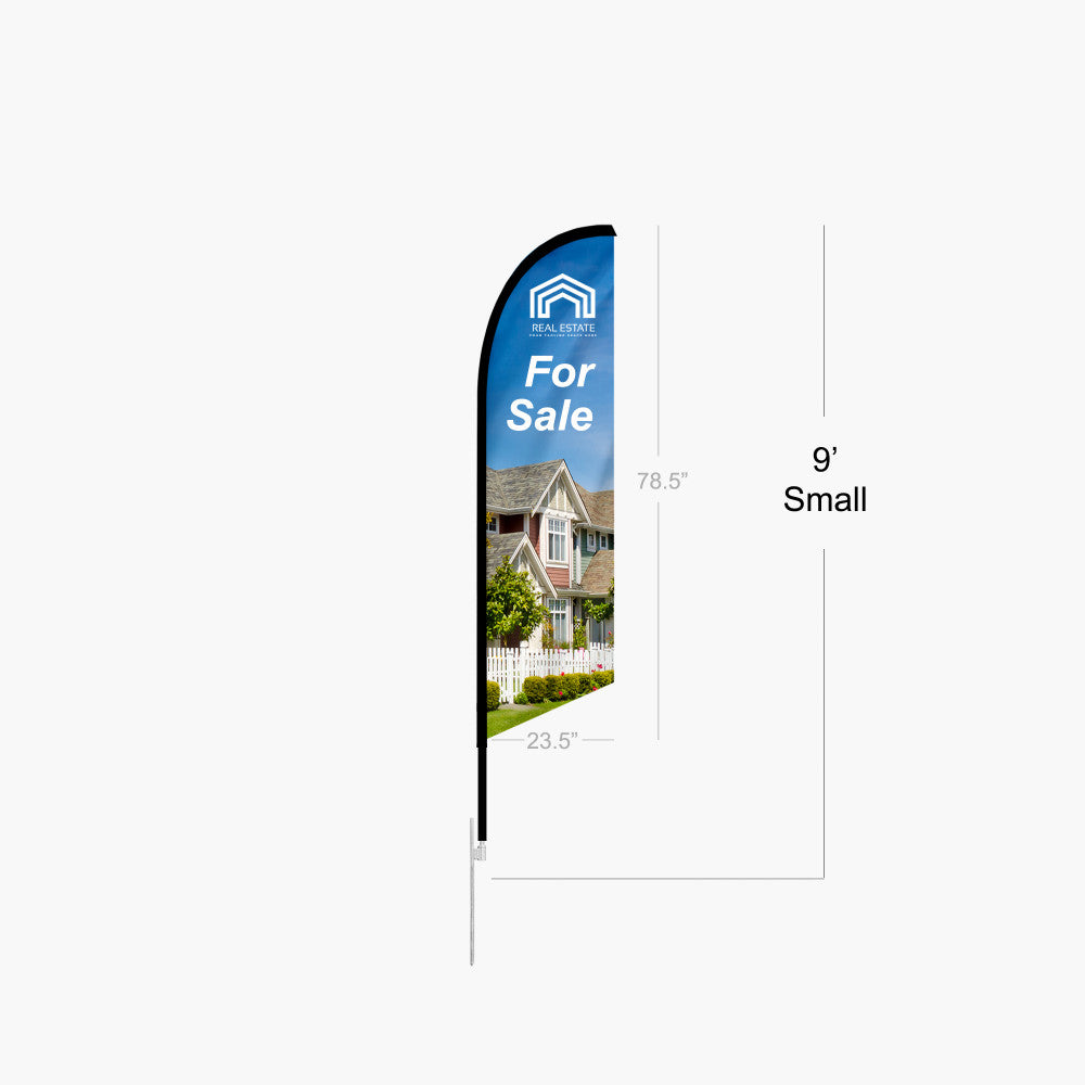 Custom Feather Angled Flag Kit