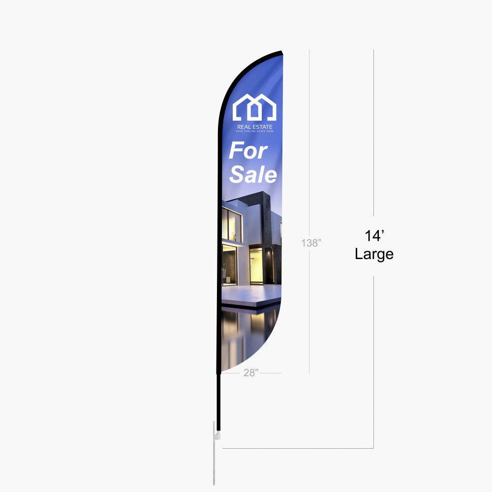 Custom Feather Convex Flag Kit