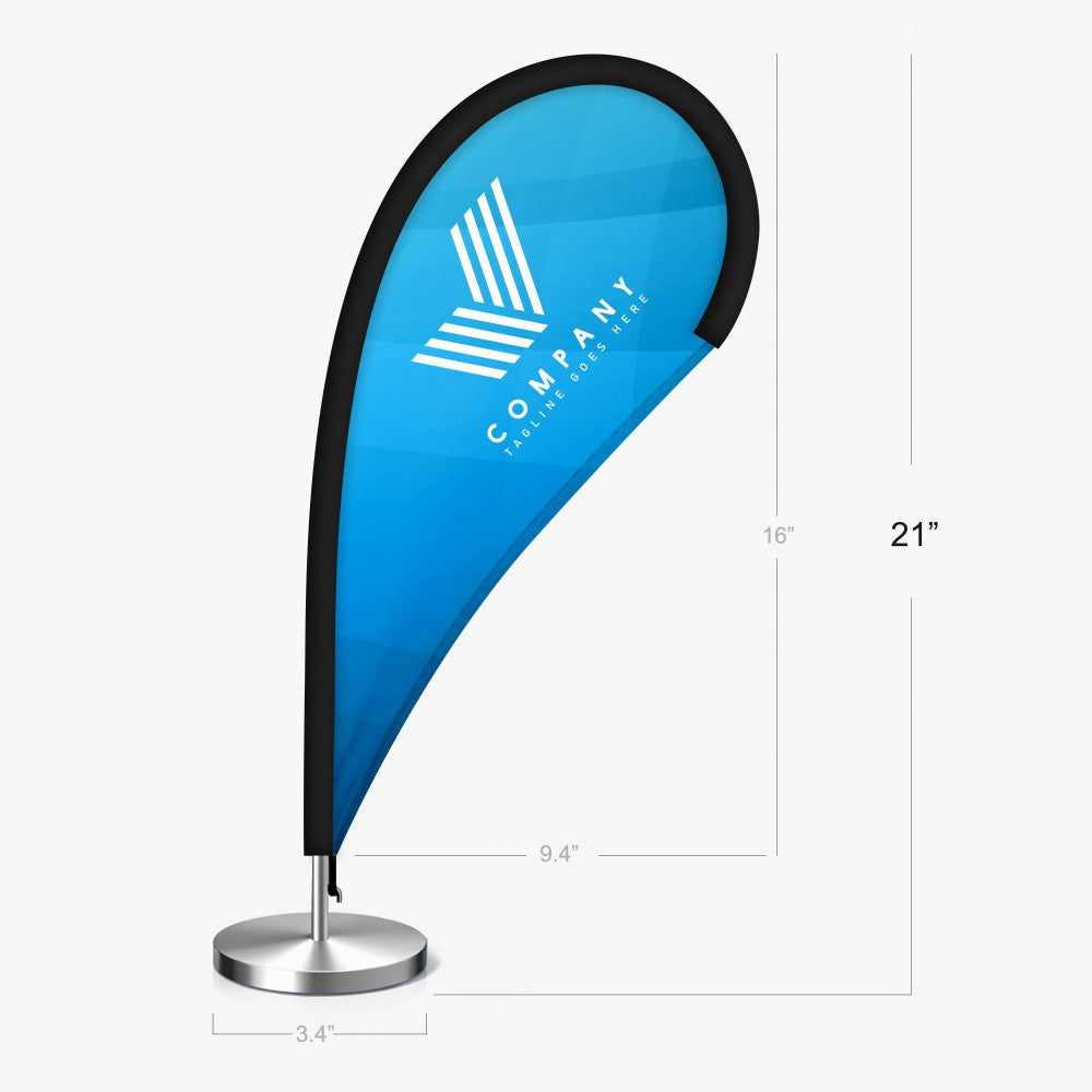Custom Desktop Teardrop Flag