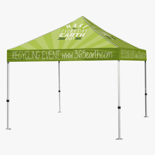 10 × 10-foot custom event tent