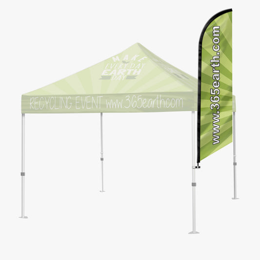 Tent-Mounted Feather Flag Kit